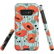 For Samsung Galaxy S10e Tough Protective Cover, Poppy Field