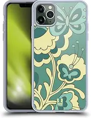Head Case Designs Butterfly with Flower Bugged Life Gel Case [Military Grade Protection] Compatible with Apple iPhone 11 Pro Max