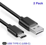 2x 1M USB C Gamepad Charging Cable for PS5 / Switch Pro Controller Power Cord