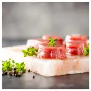 New Mr. Bar-B-Q Oversized Mineral Rich Pink Himalayan Salt Block w/ Serving Tray