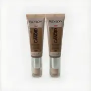 2 PACK Revlon PhotoReady Candid Anti-Pollution Foundation #350 Tan .75oz NEW