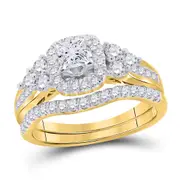 1 CT-Diamond 3/8CT-CPR BRIDAL SET
