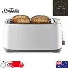 Sunbeam Rise Up 4 Slice Toaster Bread Toaster White 1520W Corded 90Cm Four Slice