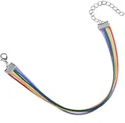 2 Pcs Rainbow Bracelet for Gay Men Colorful Wristband Chain Exquisite Design for Homesexual