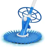 Oppsbuy Swimming Pool Vacuum Cleaner, Automatic Sweeper with Stronge Suction, Pool Cleaner with Pool Hoses Suitable for Above Ground & In-Ground Pools, Light Blue