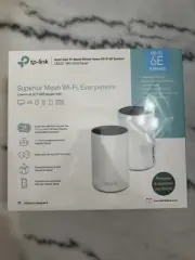 TP-Link Deco WE10800 (2-PACK) Wi-Fi 6E Whole Home Mesh Routers 6 Ghz Band - NEW™