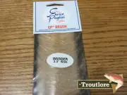 EP INVADER BRUSH 2.5 INCH SAND TAN ENRICO PUGLISI - NEW FLY TYING DUBBING