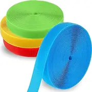 Zonon 4 Roll 100 Feet Carpet Marker Strips for Classroom Carpet Markers Nylon Strip for School Supplies Classroom Decoration Back to School Preschool Daycare Office(Red, Green, Yellow, Blue)