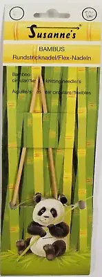 Suzanne's BAMBOO Circular Knitting Needles 100 cm, Various Sizes