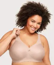 Glamorise Magiclift Active Support Wire-Free Bra - Cafe (Size 16E)