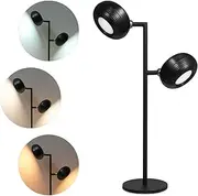Akfado LED Table Lamp for Nightstand, Cordless Rechargeable Dimmable Desk Lamp, Touch Control & 360°Rotation Bedside Reading Lamps, Desk Lights with Metal Stand for Bedroom Living Room Office Bars