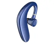 Wireless Bluetooth Headset, Wireless Bluetooth Earpiece V5.0 35 Hrs Talktime Hands-Free Earphones With Noise Cancellation Mic - Blue