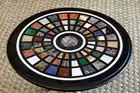 Stone Table Top /Sleek Look Side Table Top / Black Marble Table / Office Table