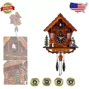 Traditional Cuckoo Clock with Quartz Movement - Antique Wooden Wall Decor
