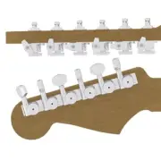 Hipshot 6K1EL0C-STAG Grip-Lock 6 Inline Staggered Closed LOCKING Tuners, CHROME