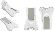 Liyquint 4PCS Sliding Door Lock for Child Safety | Child Proof Locks for Glass Doors, Windows, Closets & Cabinets | Home Security Safety Locks for Sliding Doors & Windows (White)