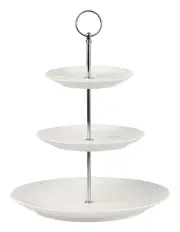 [Maxwell & Williams] White Basics Cake Stand 3 Tiered in White