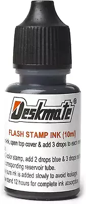 Deskmate 40013 Stamp Pad Refill Ink 30Ml Black