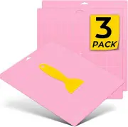 3-PCS Fabric Grip Cutting Mat for Cricut Maker 3/Maker/Explore 3/Air 2/Air 12x12