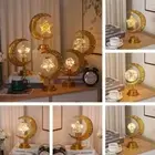 Round Ball LED Lights Golden Desk Lamp New Star Moon Light Bedroom