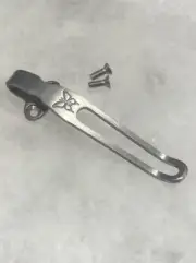 Titanium Deep Pocket Clip For Benchmade Griptilian Crooked River Knife Folders