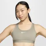 【NIKE】AS W NK SWSH MED SPT BRA 女 運動內衣 灰色-DX6822320