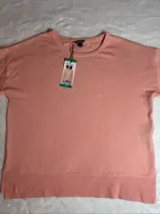 Buffalo David Bitton Ladies Women's Super Soft Cozy Crewneck Pink Size XL