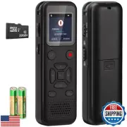 72GB Digital Voice Activated Recorder: Portable Tape Recorder with Playback A