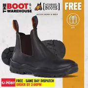 Mongrel 940030 Work Boots. Soft Toe Comfort, Tan, Elastic Sided, FULLY LINED!