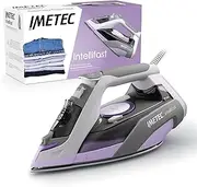 [Imetec] Intellifast Steam Iron, Ceramic Diamond Ironing Sole, Intelli System Technology, Automatic Steam and Temperature Setting, Triple Anti-Limescale Protection, 2400 W, 1.90 m Cable