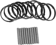 Generic 10 Set Electric Wrench Apron 1/2 Inch Impact Wrench Accessories 1/2 Inch Wrench Retainer Rings Pneumatic Wrench Parts Wrench Replacement Rings 1/2 Inch Wrench Parts Steel