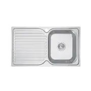 Abey RH Single Bowl Stainless Steel Sink With Drainer