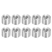 10Pcs Threaded Inserts, M5-0.8x7 & M8-1.25x7 Thread Repair Insert