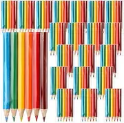 Cholemy 20 Sets Mini Colored Pencils 3.5 Inch Portable Short Color Pencil Bulk Coloring Pencils Pre Sharpened Drawing Colored Pencil for Kids Children Painting Classroom, 6 Assorted Colors