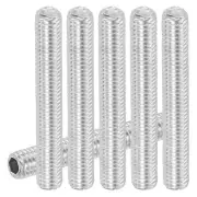 30 Pcs M5x40mm Steel Hex Socket Grub Screw Point Grub Bolt for Repairing