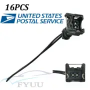 16 Pcs Set Car Fuel Injector Clectrical Connector Wiring Plug Clip Cut + Splice (for: Renault)