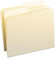 Smead 10320 File Folders 1/2 Cut One-Ply Top Tab Letter Manila 100/Box