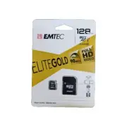 EMTEC ECMSDM128GXC10GP 128GB microSD Gold Plus Memory Card