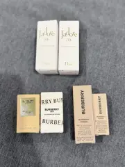 6pcs Genuine Miniatures Perfumes Lipsticks Combo - Dior L’or, Burberry Her …
