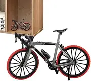 Alloy Cycle Model, Die-Cast Road Cycle, (7.68 inches) Desktop Ornament, Precision Engineered & Detailed, (1:8 Scale, Silver), for Bedroom & Living Room