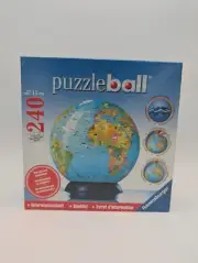 Ravensburger 240-Piece 3D Puzzle Ball 6 Inch WORLD GLOBE New Sealed