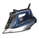 Rowenta Ultimate+ Steam Iron - Vertical Steam, Auto-Off, Black & Blue