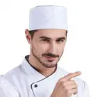 Adjutable Strap Chef Flat Top Caps WIth Mesh Top Chef Hat Both Sexes Chef
