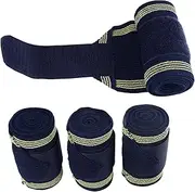 4pcs Horse Leg Wraps, Multipurpose Stable Comfortable Protective Horse Leg Bandages, Horse Wraps Bandages Comfort Horse Stable Wraps Multipurpose Equestrian Accessories for Equestrian Accessories