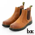 【BAC】時尚品味真皮切爾西靴(棕色)