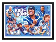 Framed 2024 Canterbury Bulldogs NRL Finals Poster - Stephen Crichton 45cm x 32cm