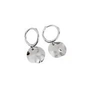 ANYCO Earrings Sterling Silver Minimalist Geometric Round Uneven Stud For Women Teen Girl Elegant Perfect Fashion Stylish Accessories Jewelry Gifts