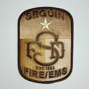 Seguin Fire Department Fire/EMS (Desert) Patch Texas TX EMT Fire Rescue FD042.