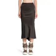 [RICK OWENS] Porterville A Line Bias Skirt Grey