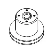 746727M1 New Tractor Water Pump Pulley Fits MF 365 390 4225 4253 4255 +